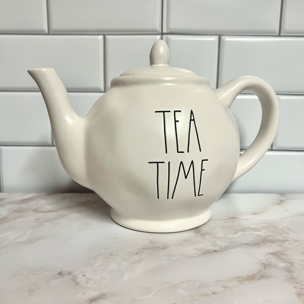 Rae Dunn Tea Time Tea Pot with Lid